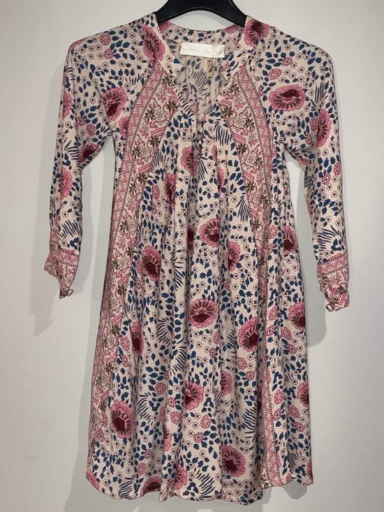 Natalie Martin Other - Natalie Martin Kids Floral Dress – Pink & Blue Botanical Print